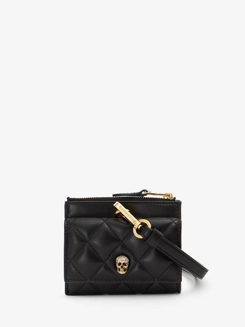 Tarjetahabientes Alexander McQueen Skull Con Correa Mujer - Negros - Mexico 432-GXVCKP